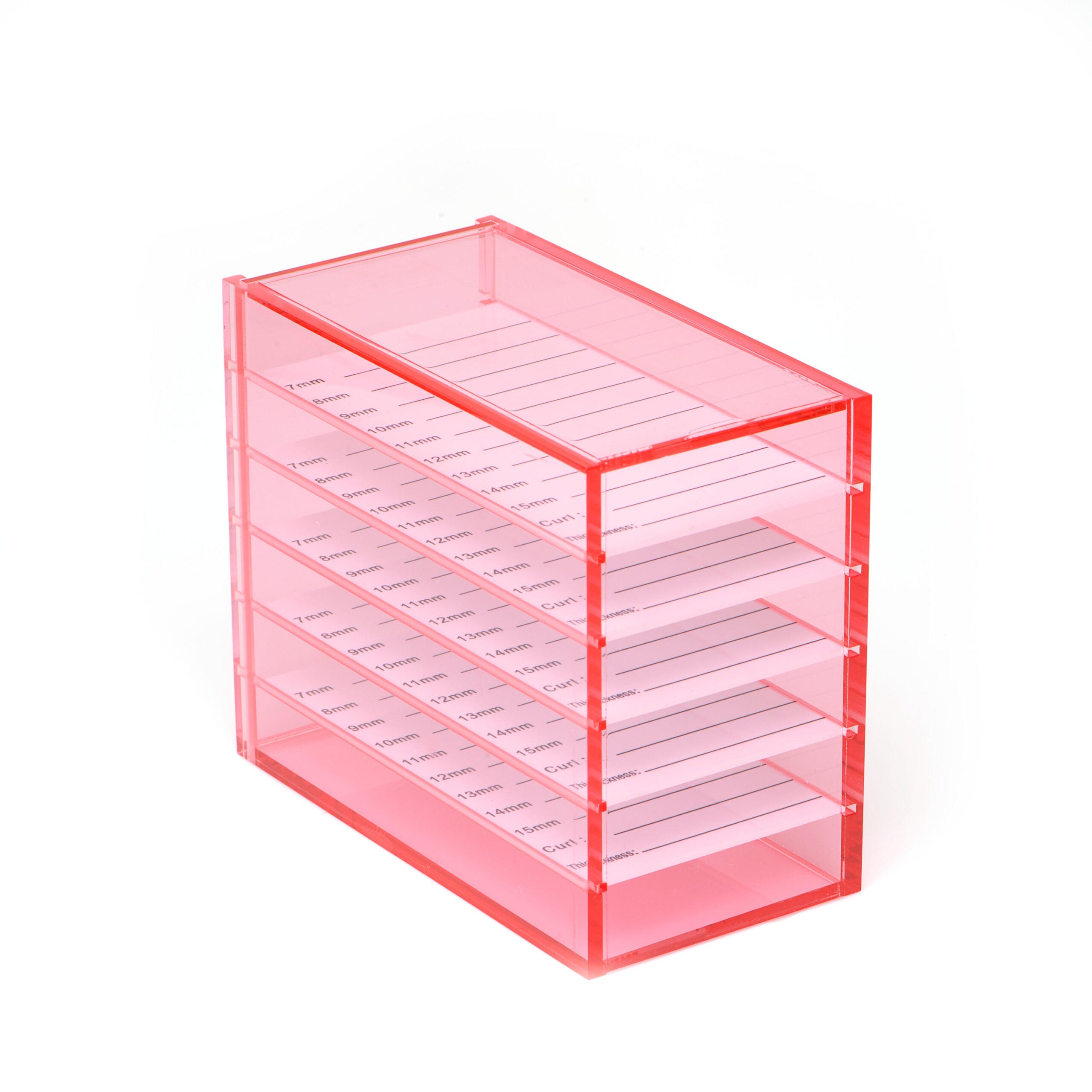 Pink Acrylic Lash Tray Storage